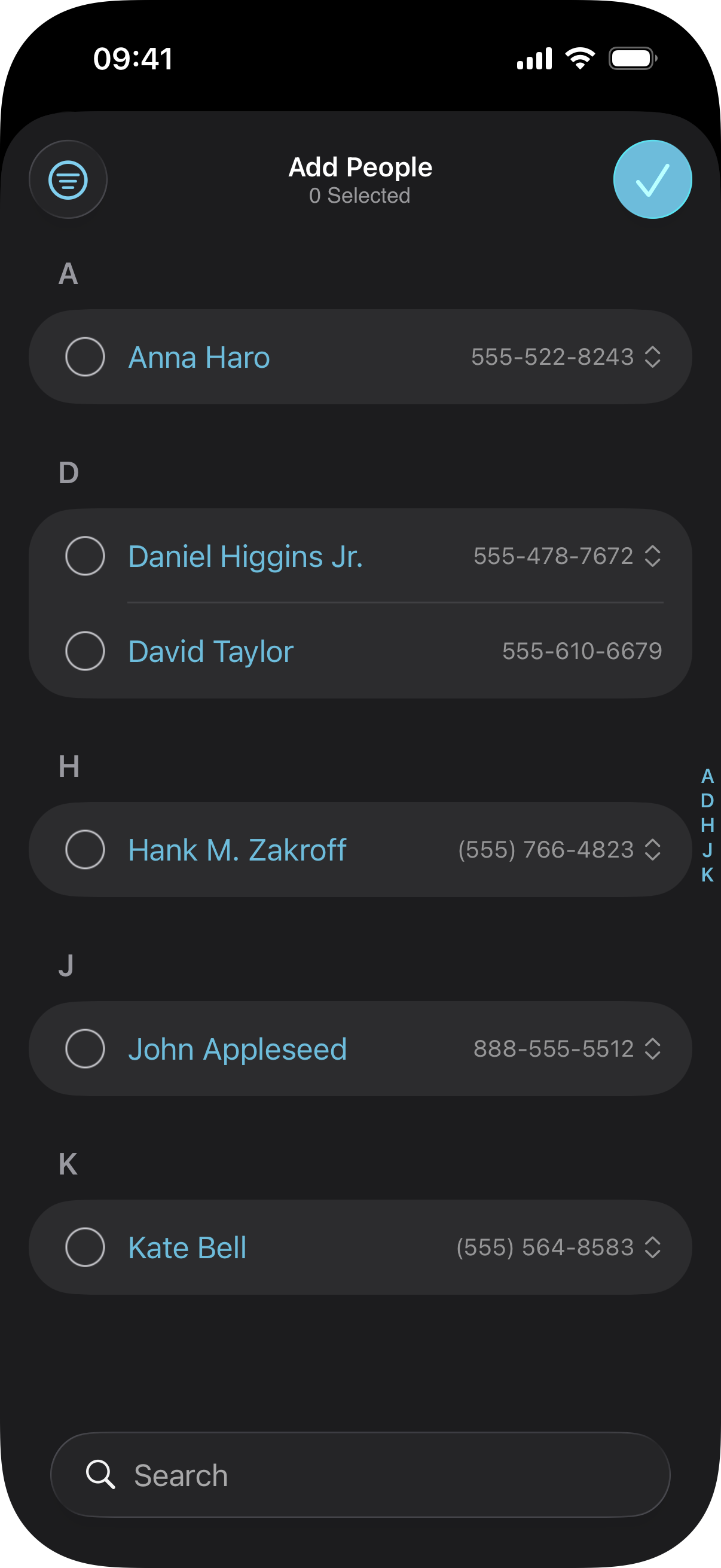 Add People View